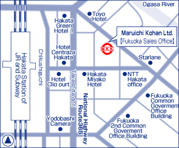 Fukuoka Sales Office map