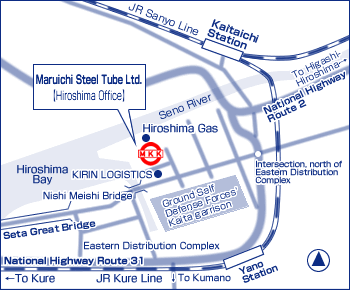 Hiroshima Sales Office map