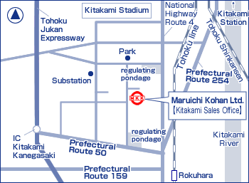 Kitakami Sales Office map