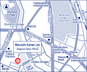 Nagoya Sales Office map