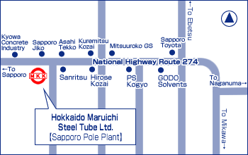 Sapporo Pole Plant map