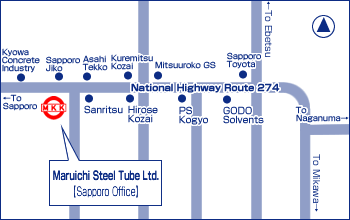 Sapporo Office map