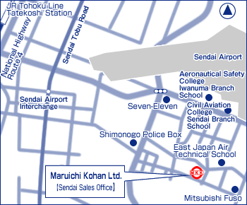 Sendai Sales Office map