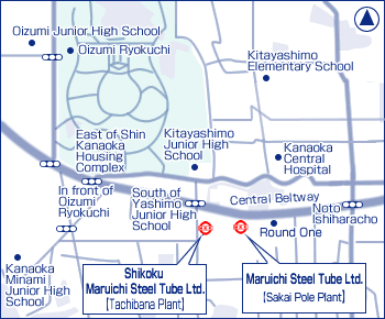 Osaka Pole Marketing Department map