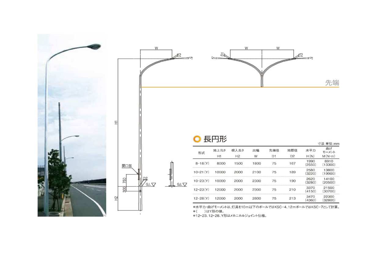 防犯灯柱 照明柱 ライトポール ライトポール5.5 62140 メッキ（Z） 日本ネットワークサポート 鋼管ポール 
